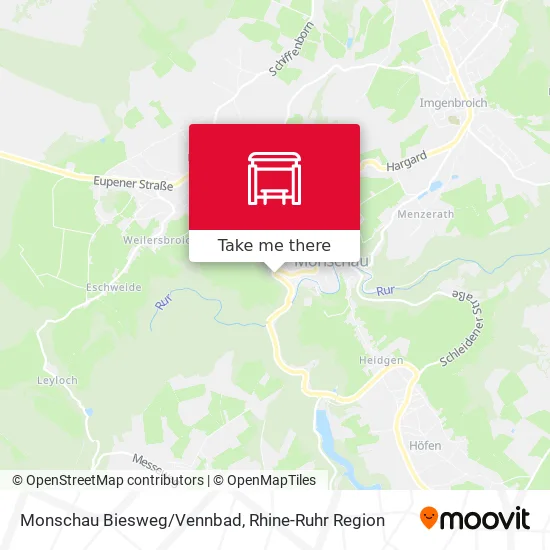 Карта Monschau Biesweg/Vennbad