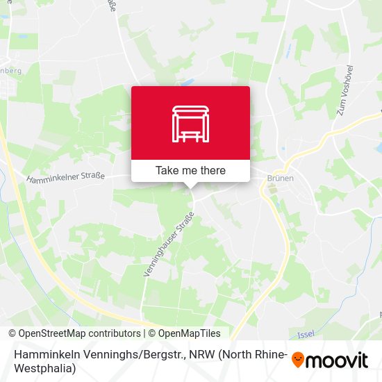 Hamminkeln Venninghs/Bergstr. map