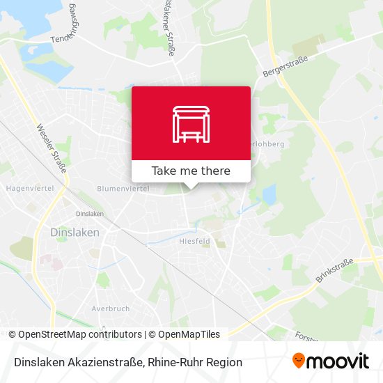 Dinslaken Akazienstraße map