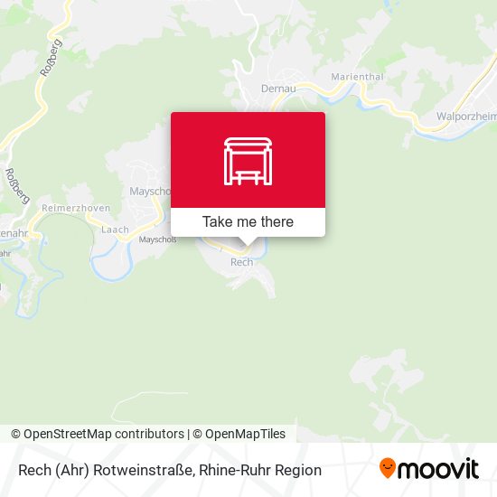 Карта Rech (Ahr) Rotweinstraße