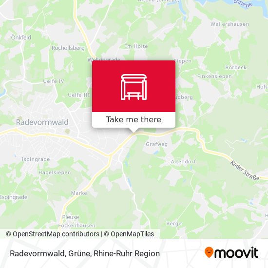 Карта Radevormwald, Grüne