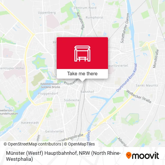 Карта Münster (Westf)  Hauptbahnhof