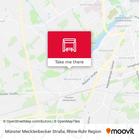 Карта Münster Mecklenbecker Straße