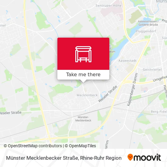 Карта Münster Mecklenbecker Straße