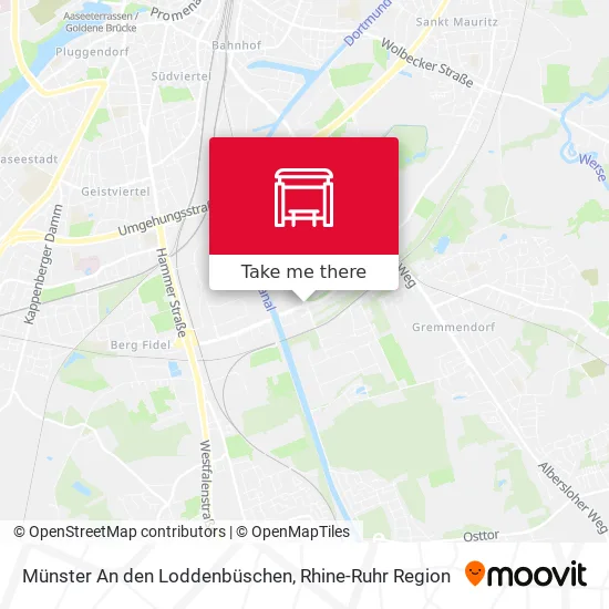 Карта Münster An den Loddenbüschen