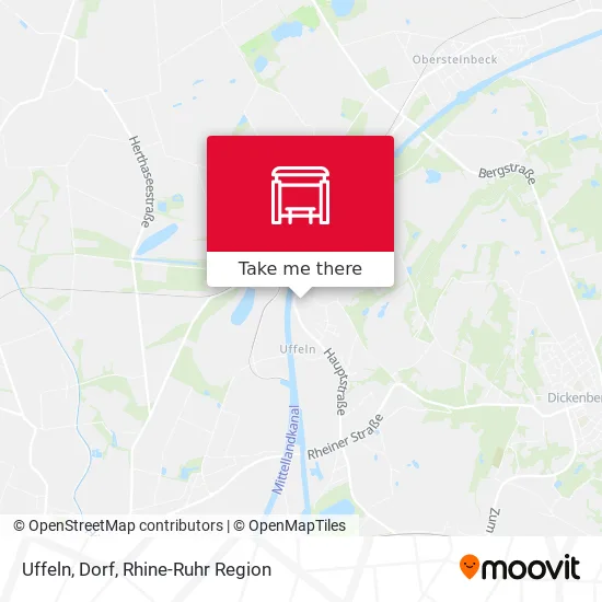 Карта Uffeln, Dorf