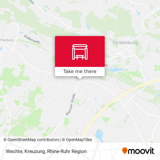 Карта Wechte, Kreuzung