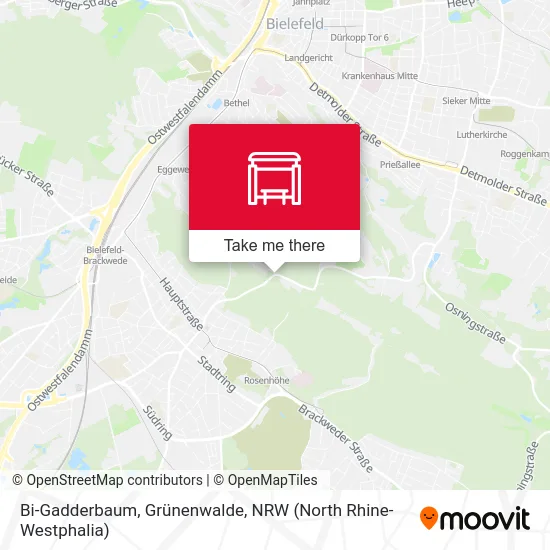 Bi-Gadderbaum, Grünenwalde map