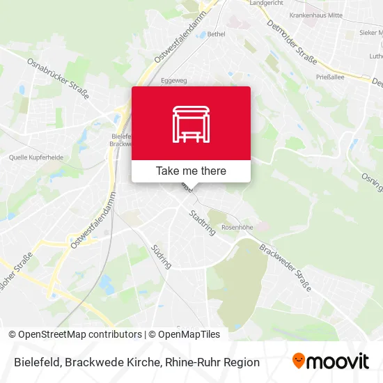 Карта Bielefeld, Brackwede Kirche