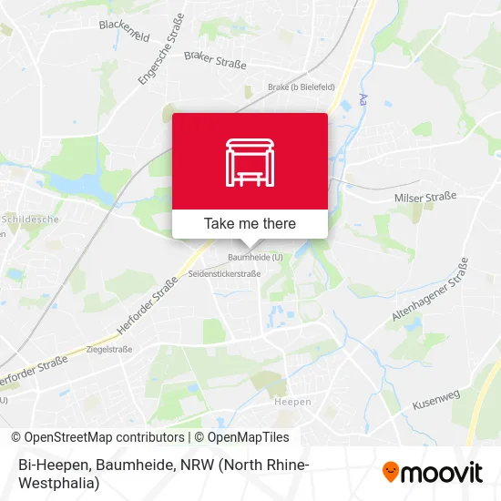 Bi-Heepen, Baumheide map