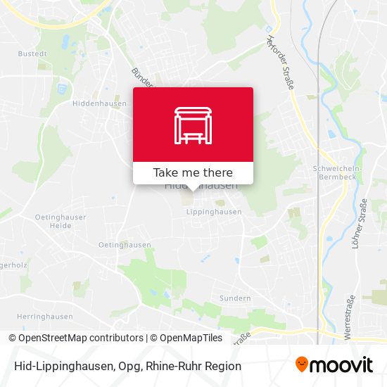 Hid-Lippinghausen, Opg map