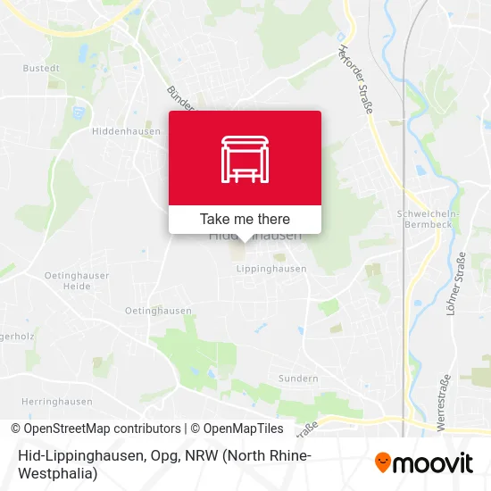 Hid-Lippinghausen, Opg map