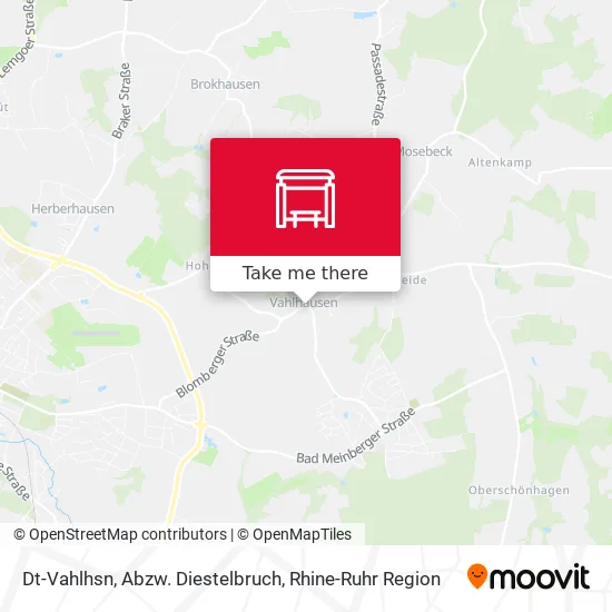 Карта Dt-Vahlhsn, Abzw. Diestelbruch