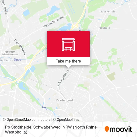 Pb-Stadtheide, Schwabenweg map