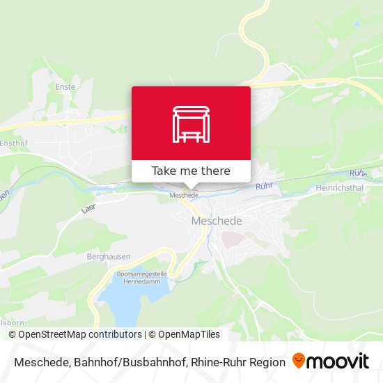 Meschede, Bahnhof/Busbahnhof map