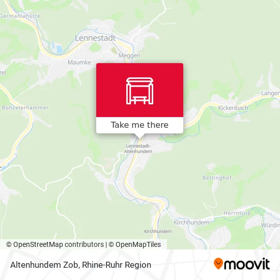 Карта Altenhundem Zob