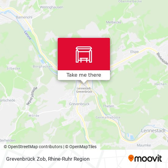 Карта Grevenbrück Zob
