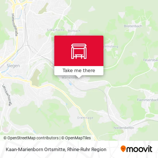 Карта Kaan-Marienborn Ortsmitte