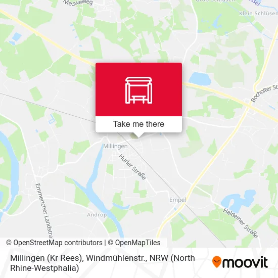 Карта Millingen (Kr Rees), Windmühlenstr.