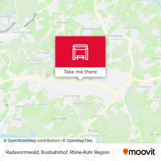 Radevormwald, Busbahnhof map