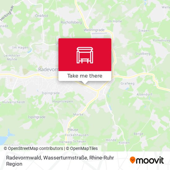 Карта Radevormwald, Wasserturmstraße