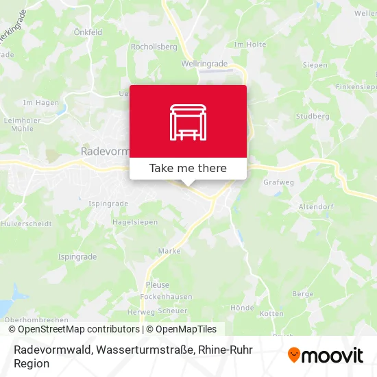 Карта Radevormwald, Wasserturmstraße