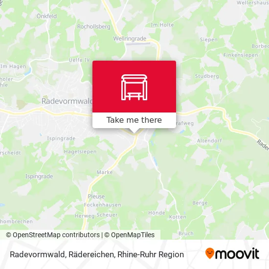 Карта Radevormwald, Rädereichen