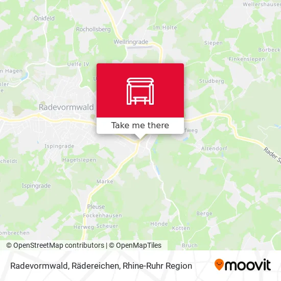 Radevormwald, Rädereichen map
