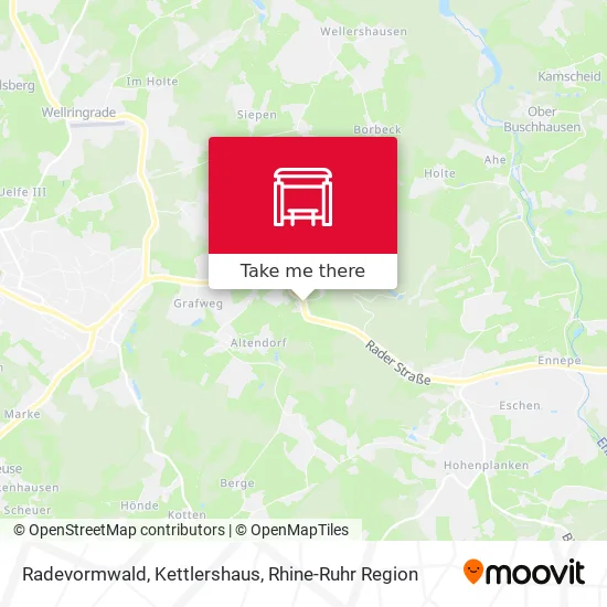 Карта Radevormwald, Kettlershaus