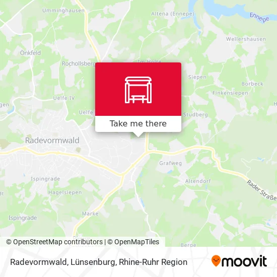 Карта Radevormwald, Lünsenburg