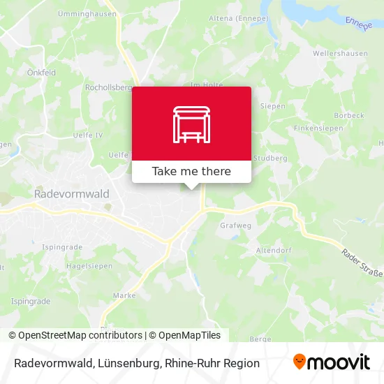 Карта Radevormwald, Lünsenburg