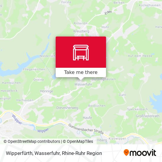 Wipperfürth, Wasserfuhr map