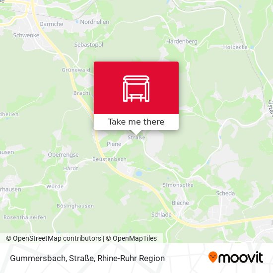 Gummersbach, Straße map