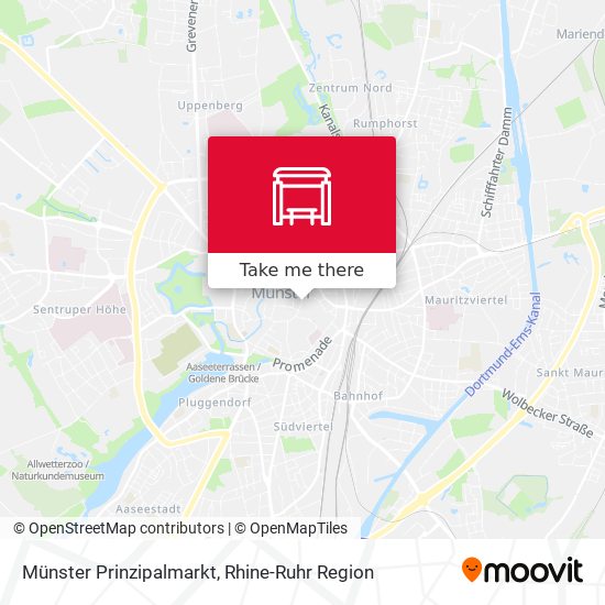 Münster Prinzipalmarkt map