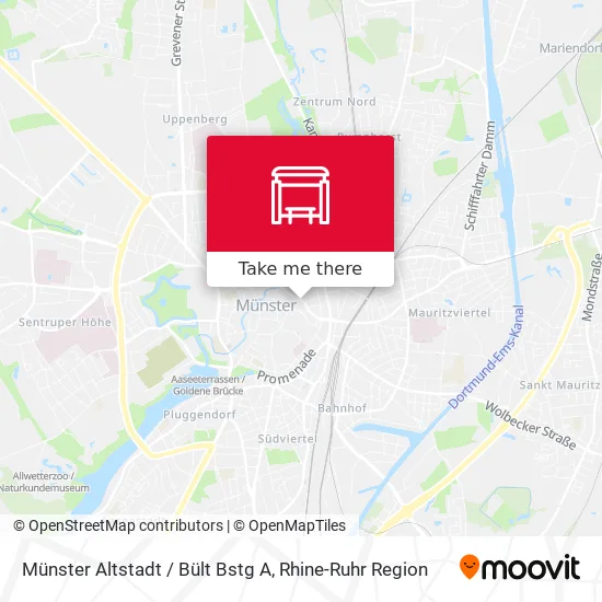 Карта Münster Altstadt / Bült Bstg A