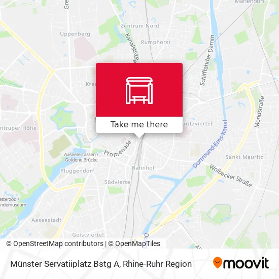 Карта Münster Servatiiplatz Bstg A