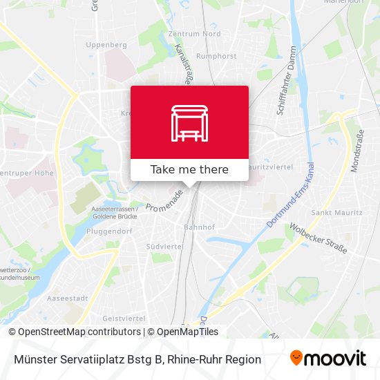 Münster Servatiiplatz Bstg B map