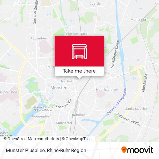 Карта Münster Piusallee