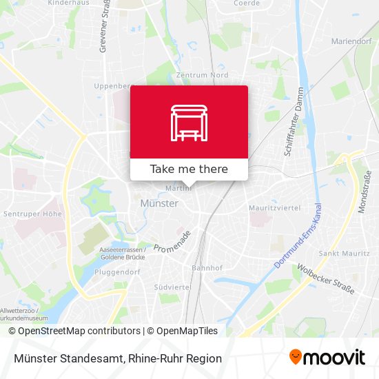 Карта Münster Standesamt
