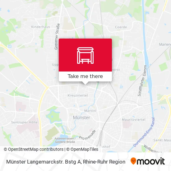 Карта Münster Langemarckstr. Bstg A