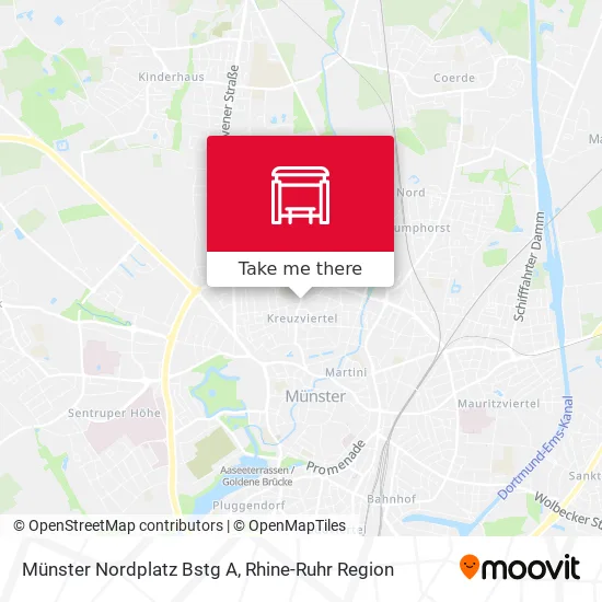 Карта Münster Nordplatz Bstg A