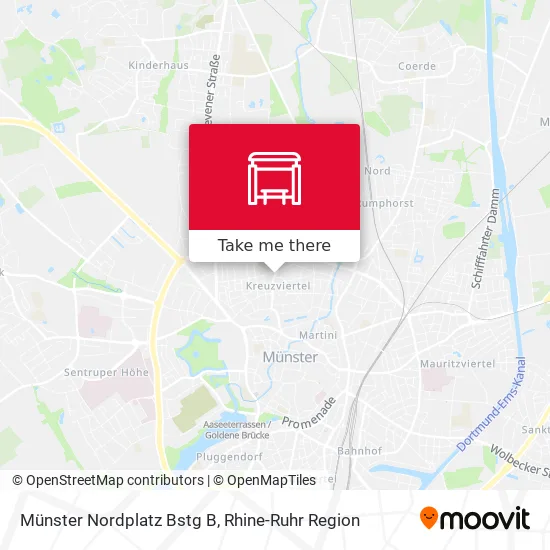 Карта Münster Nordplatz Bstg B