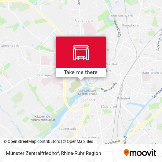 Münster Zentralfriedhof map