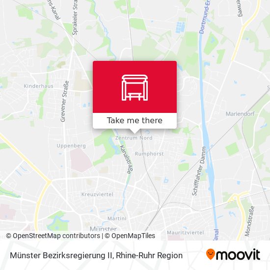 Münster Bezirksregierung II map