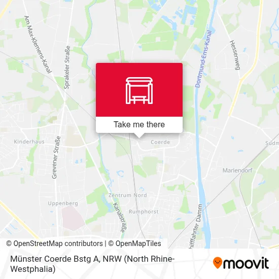 Münster Coerde Bstg A map