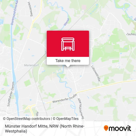 Карта Münster Handorf Mitte