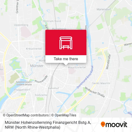 Карта Münster Hohenzollernring Finanzgericht Bstg A