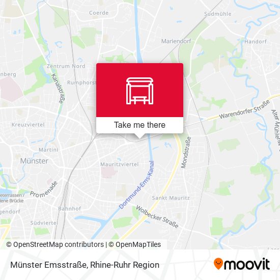 Münster Emsstraße map