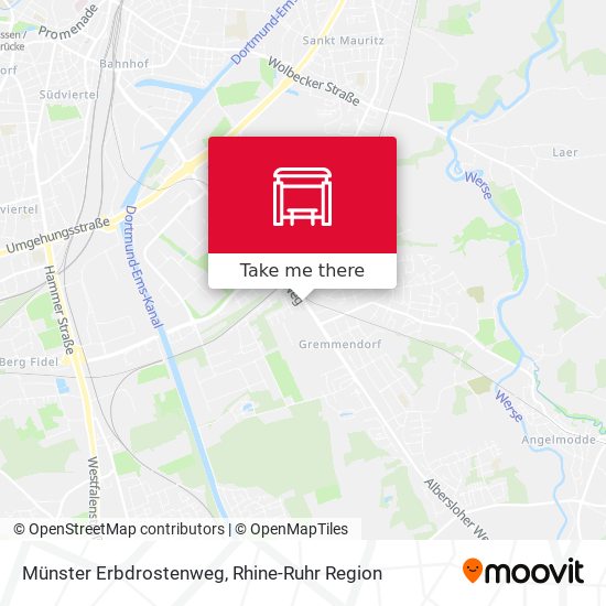 Münster Erbdrostenweg map
