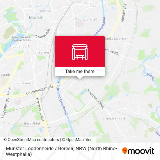 Münster Loddenheide / Beresa map